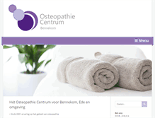 Tablet Screenshot of osteopathie.nu
